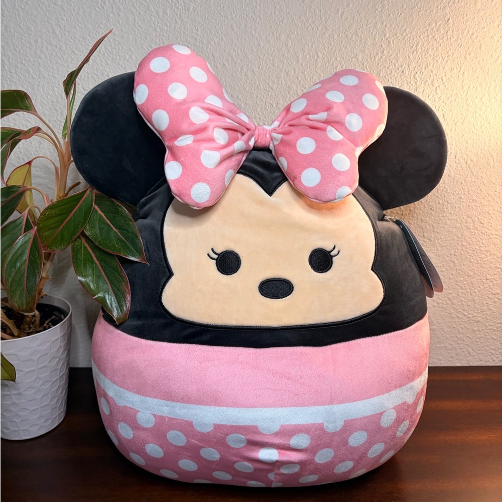 14” Minnie Mouse Pink Polkadot Squishmallow